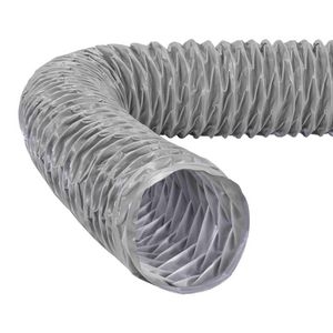 Ongeisoleerde PVC ventilatieslang  grijs Ø100mm Panflex